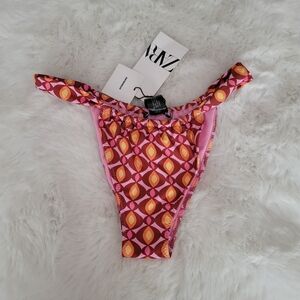 👒ZARA SLIDE STRING BIKINI BOTTOMS SIZE L